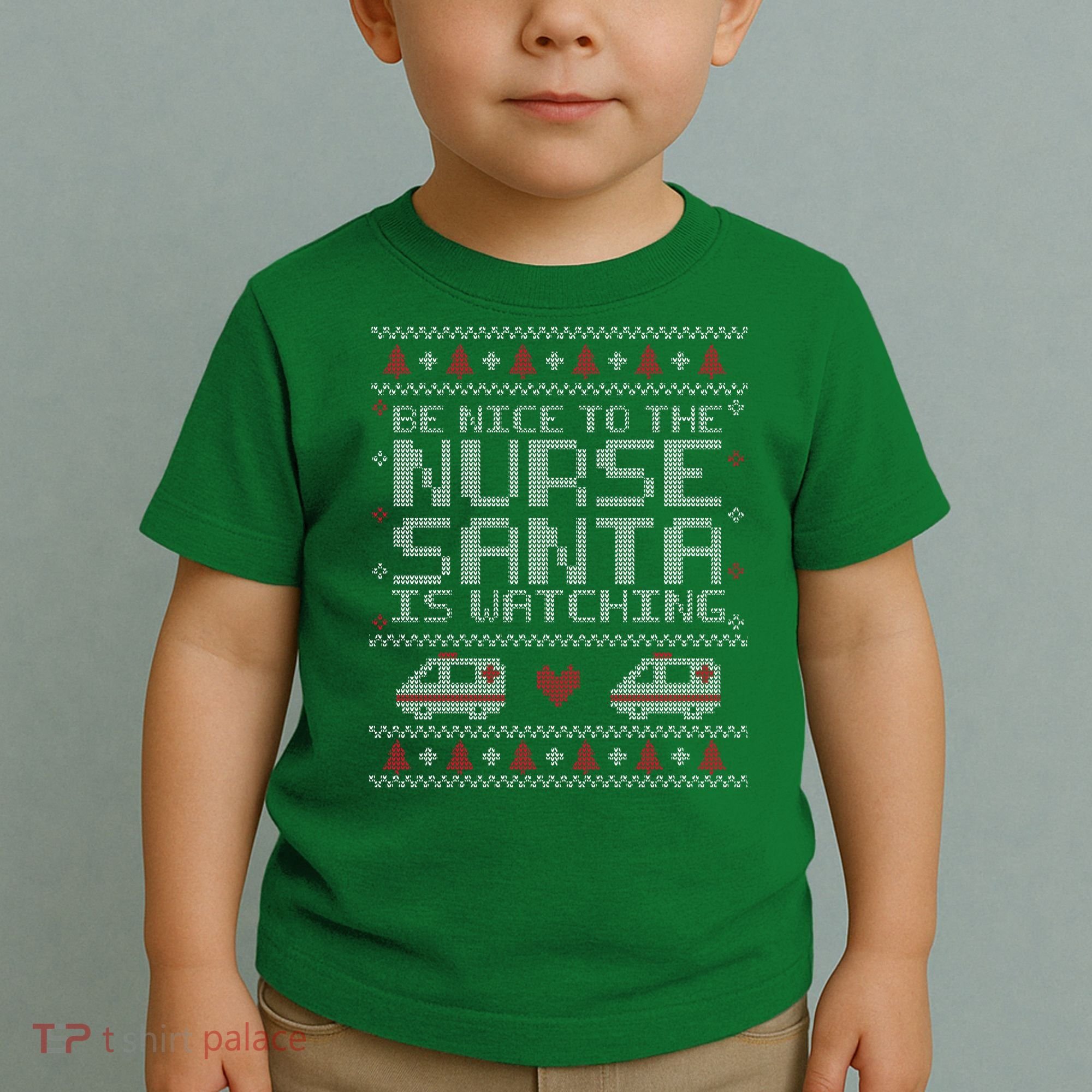 Be Nice To The Nurse Santa Is Watching Toddler T-Shirt