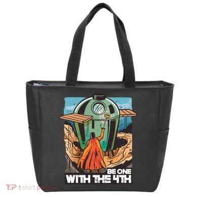 Be One With The 4th BBQ Parody Tote Bag