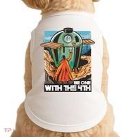 Be One With The 4th BBQ Parody Doggie Tank thumb 0