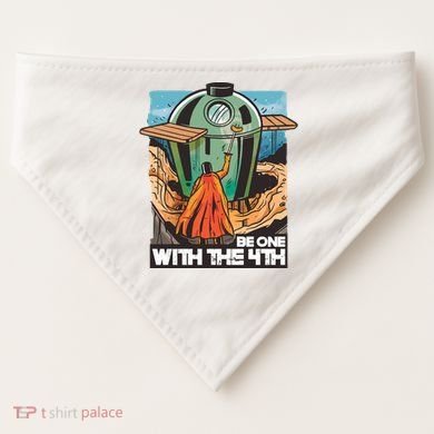 Be One With The 4th BBQ Parody USA-Made Doggie Bandana