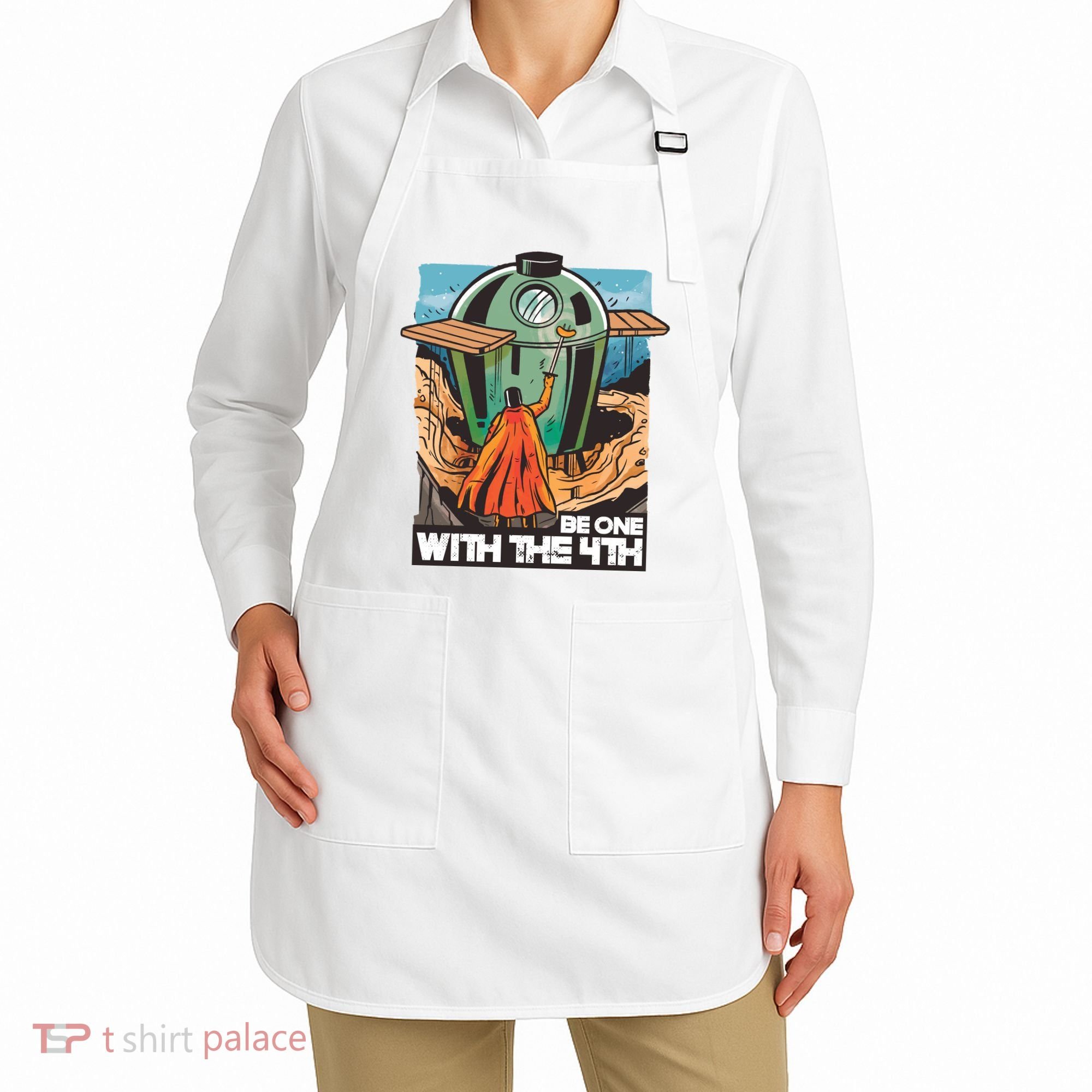Be One With The 4th BBQ Parody Apron
