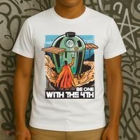 Be One With The 4th BBQ Parody T-Shirt thumb 3