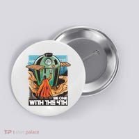 Be One With The 4th BBQ Parody Button thumb 0