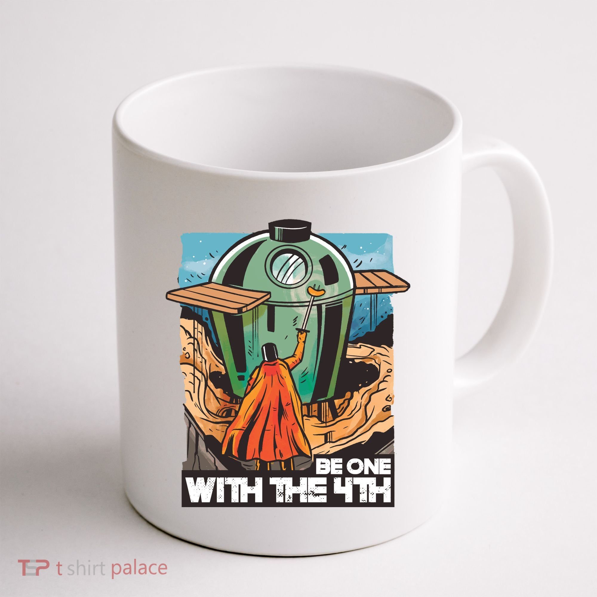 Be One With The 4th BBQ Parody Coffee Mug