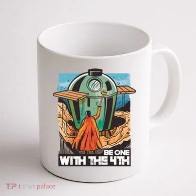 Be One With The 4th BBQ Parody Coffee Mug back