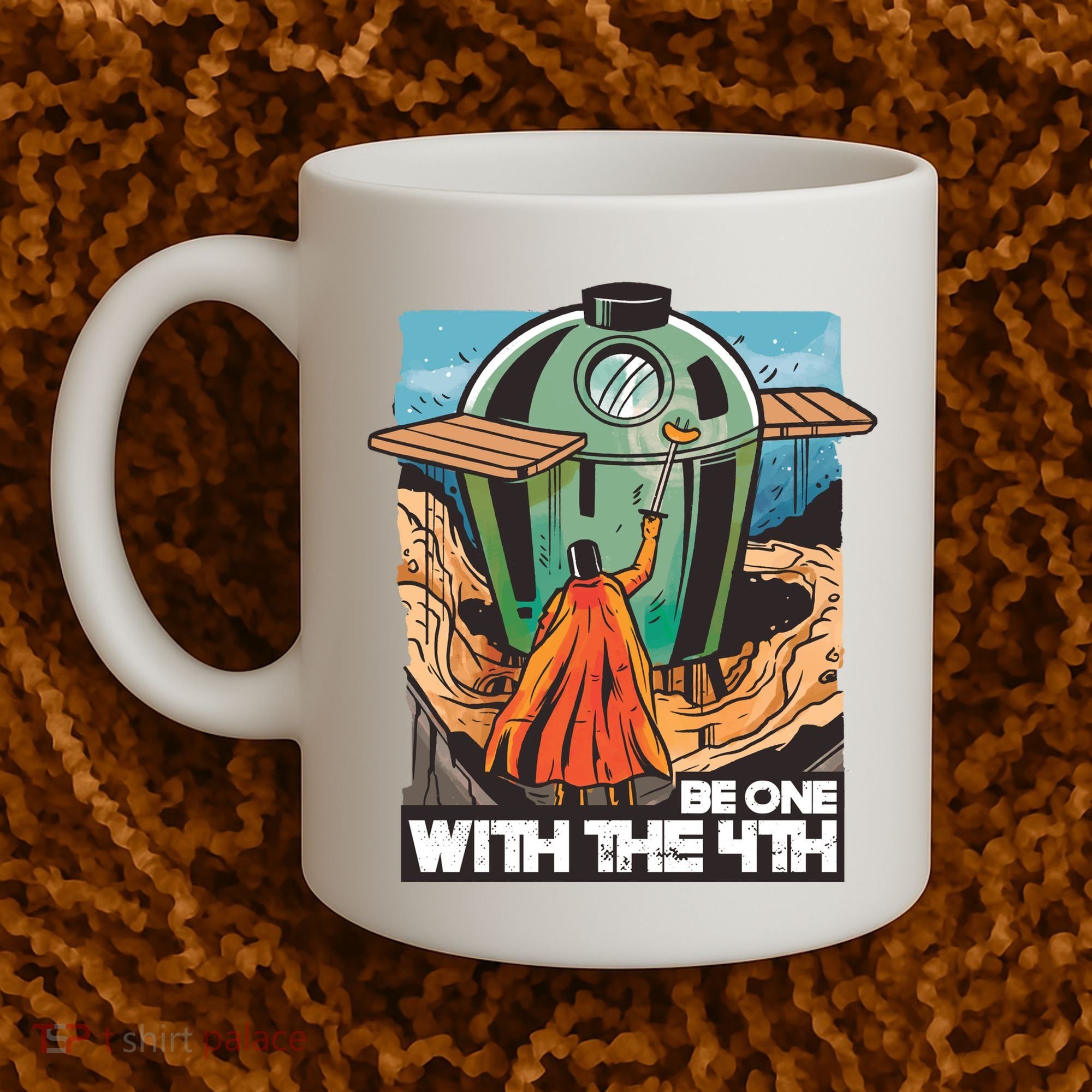 Be One With The 4th BBQ Parody Coffee Mug