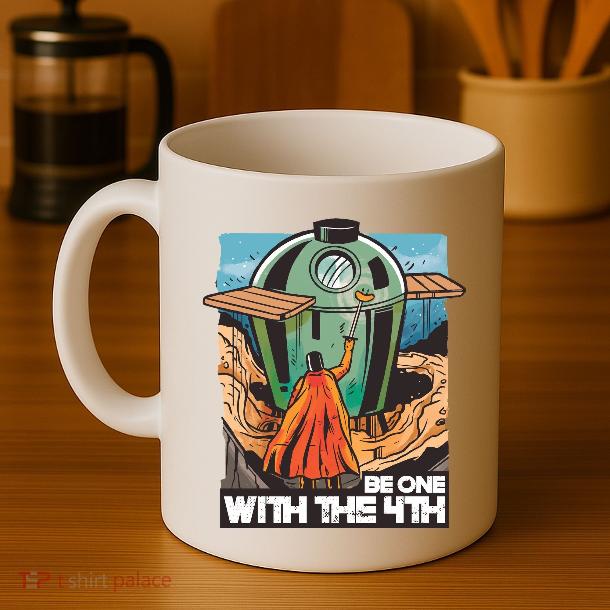 Be One With The 4th BBQ Parody Coffee Mug