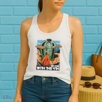 Be One With The 4th BBQ Parody Women's Tank Top thumb 2