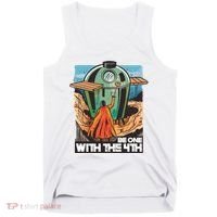 Be One With The 4th BBQ Parody Tank Top thumb 0