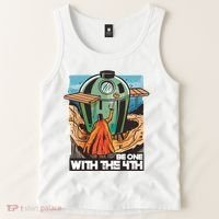 Be One With The 4th BBQ Parody Tank Top thumb 2