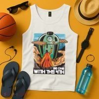 Be One With The 4th BBQ Parody Tank Top thumb 4