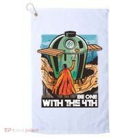Be One With The 4th BBQ Parody Golf Towel thumb 0