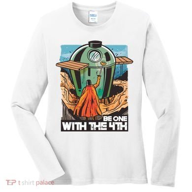 Be One With The 4th BBQ Parody Women's Long Sleeve Shirt