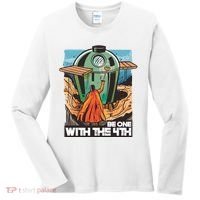 Be One With The 4th BBQ Parody Women's Long Sleeve Shirt thumb 0