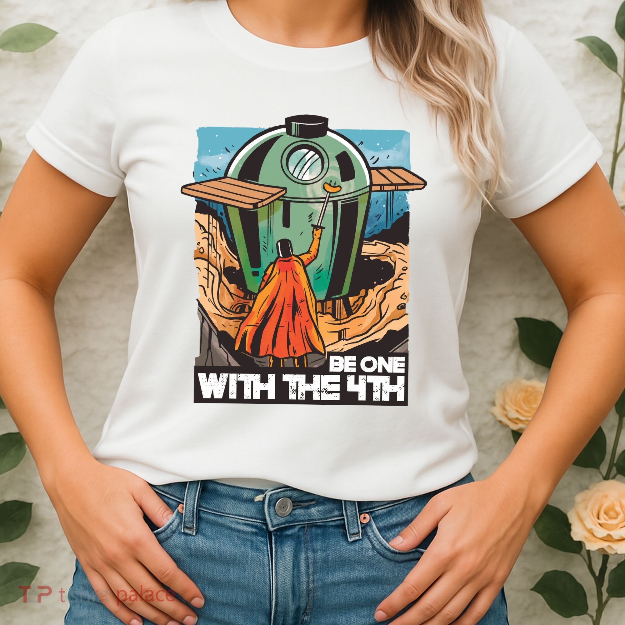 Be One With The 4th BBQ Parody Women's T-Shirt