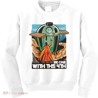 Be One With The 4th BBQ Parody Kids Sweatshirt