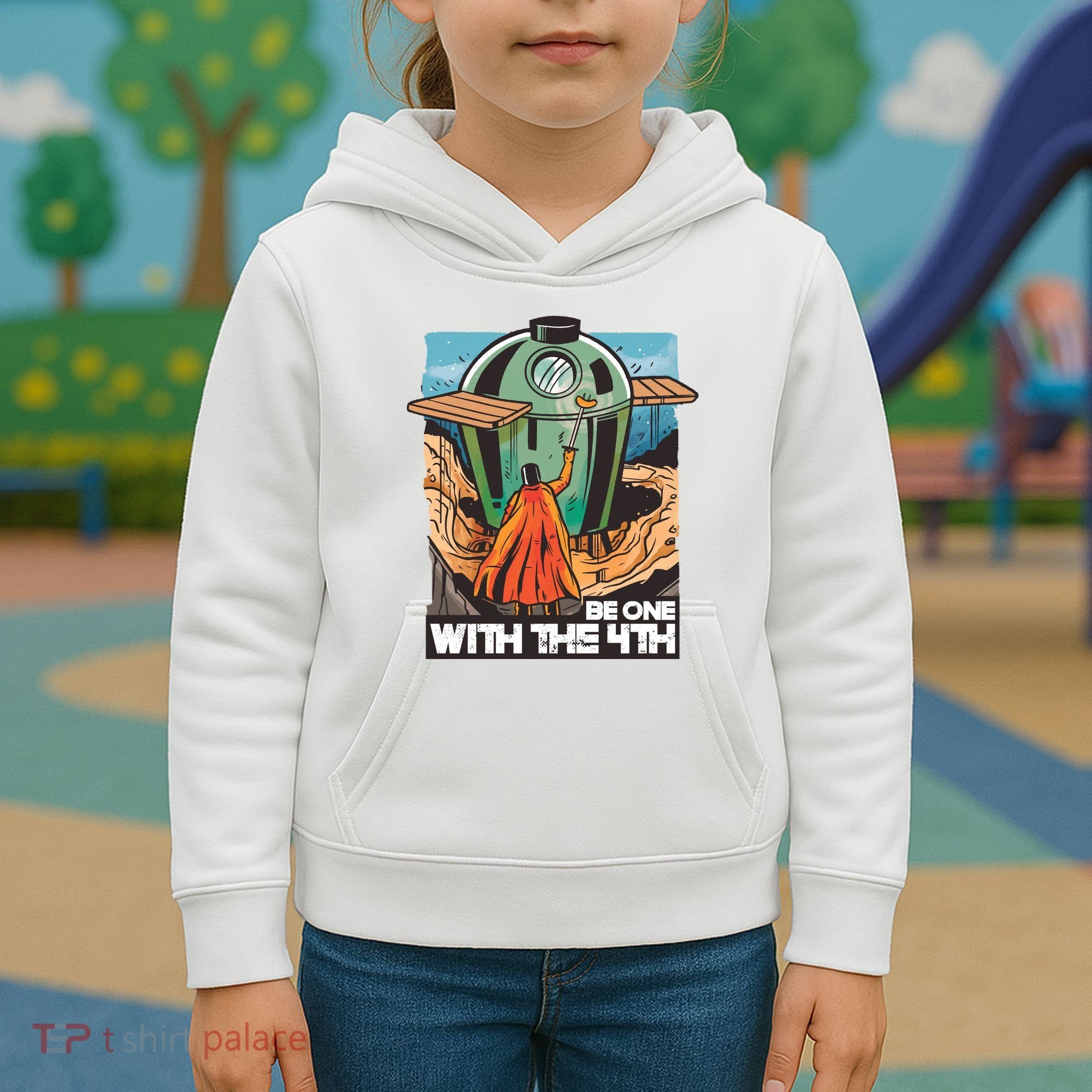 Be One With The 4th BBQ Parody Kids Hoodie
