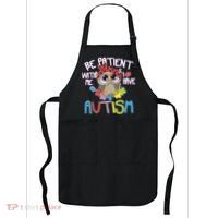 Be Patient With Me Autism Owl Apron thumb 0