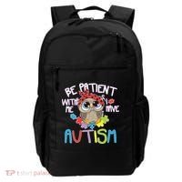 Be Patient With Me Autism Owl Backpack thumb 0