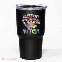 Be Patient With Me Autism Owl Tumbler thumb 0