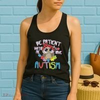 Be Patient With Me Autism Owl Women's Tank Top thumb 2