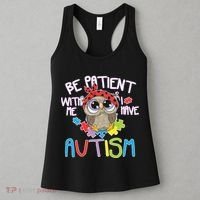 Be Patient With Me Autism Owl Women's Tank Top thumb 3