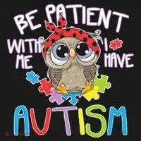 Be Patient With Me Autism Owl Women's T-Shirt thumb 6