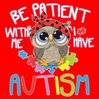 Be Patient With Me Autism Owl Santa Hat thumb 1
