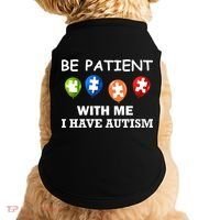 Be Patient With Me I Have Autism Doggie Tank thumb 0