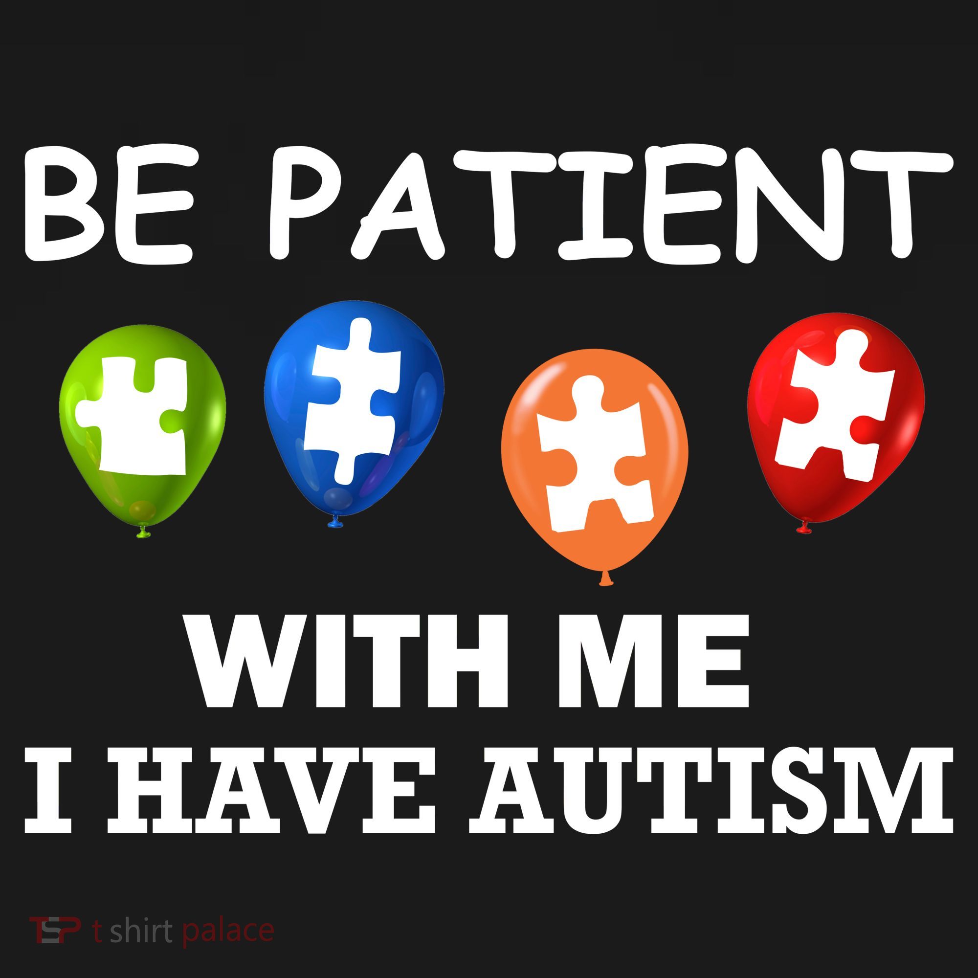 Be Patient With Me I Have Autism USA-Made Doggie Bandana