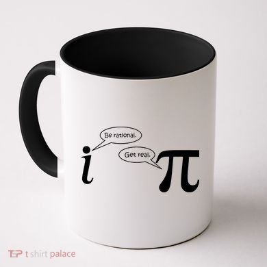 Be Rational Get Real Pi Math Coffee Mug