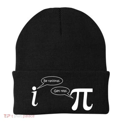 Be Rational Get Real Pi Math Beanie