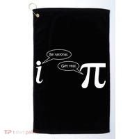 Be Rational Get Real Pi Math Golf Towel thumb 0