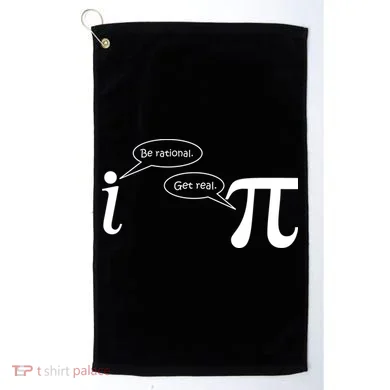 Be Rational Get Real Pi Math Golf Towel