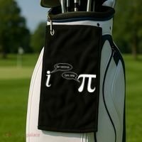 Be Rational Get Real Pi Math Golf Towel thumb 2