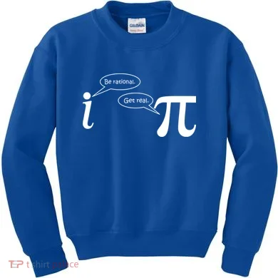 Be Rational Get Real Pi Math Kids Sweatshirt
