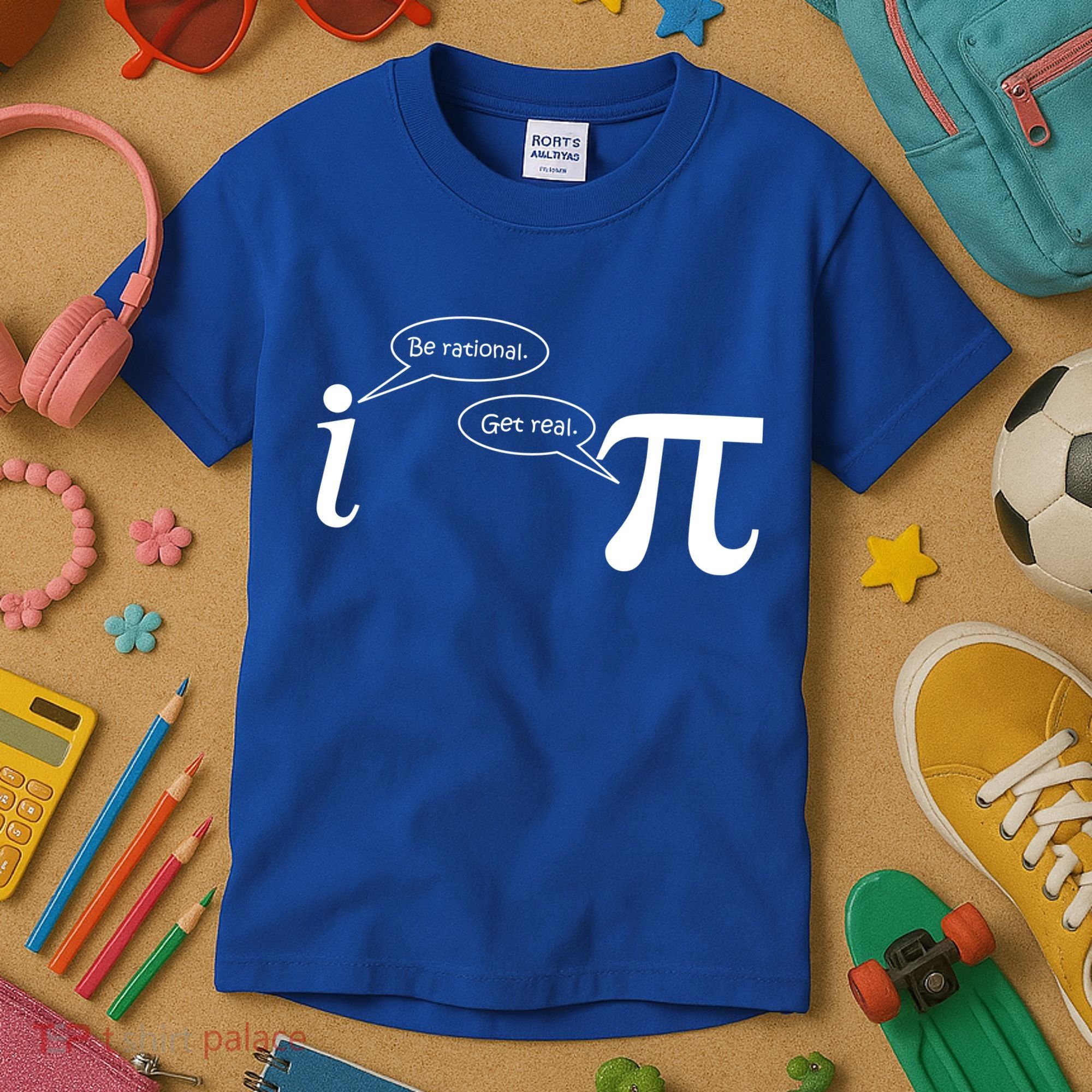 Be Rational Get Real Pi Math Kids T-Shirt