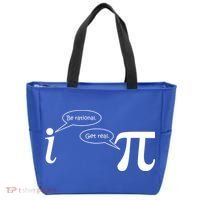 Be Rational Get Real Pi Math Tote Bag thumb 0