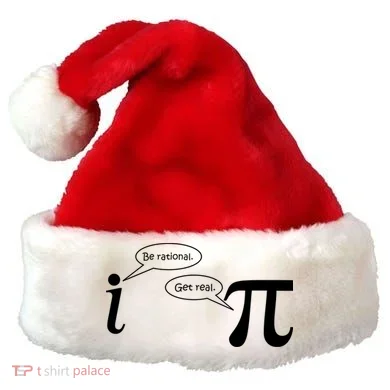 Be Rational Get Real Pi Math Santa Hat