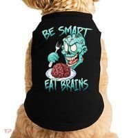 Be Smart Eat Brains Doggie Tank thumb 0