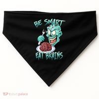 Be Smart Eat Brains USA-Made Doggie Bandana thumb 0