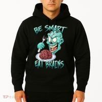 Be Smart Eat Brains Hoodie thumb 2