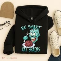 Be Smart Eat Brains Hoodie thumb 4
