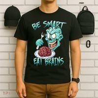 Be Smart Eat Brains T-Shirt thumb 6