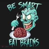 Be Smart Eat Brains Bucket Hat thumb 4