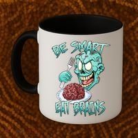 Be Smart Eat Brains Coffee Mug thumb 2