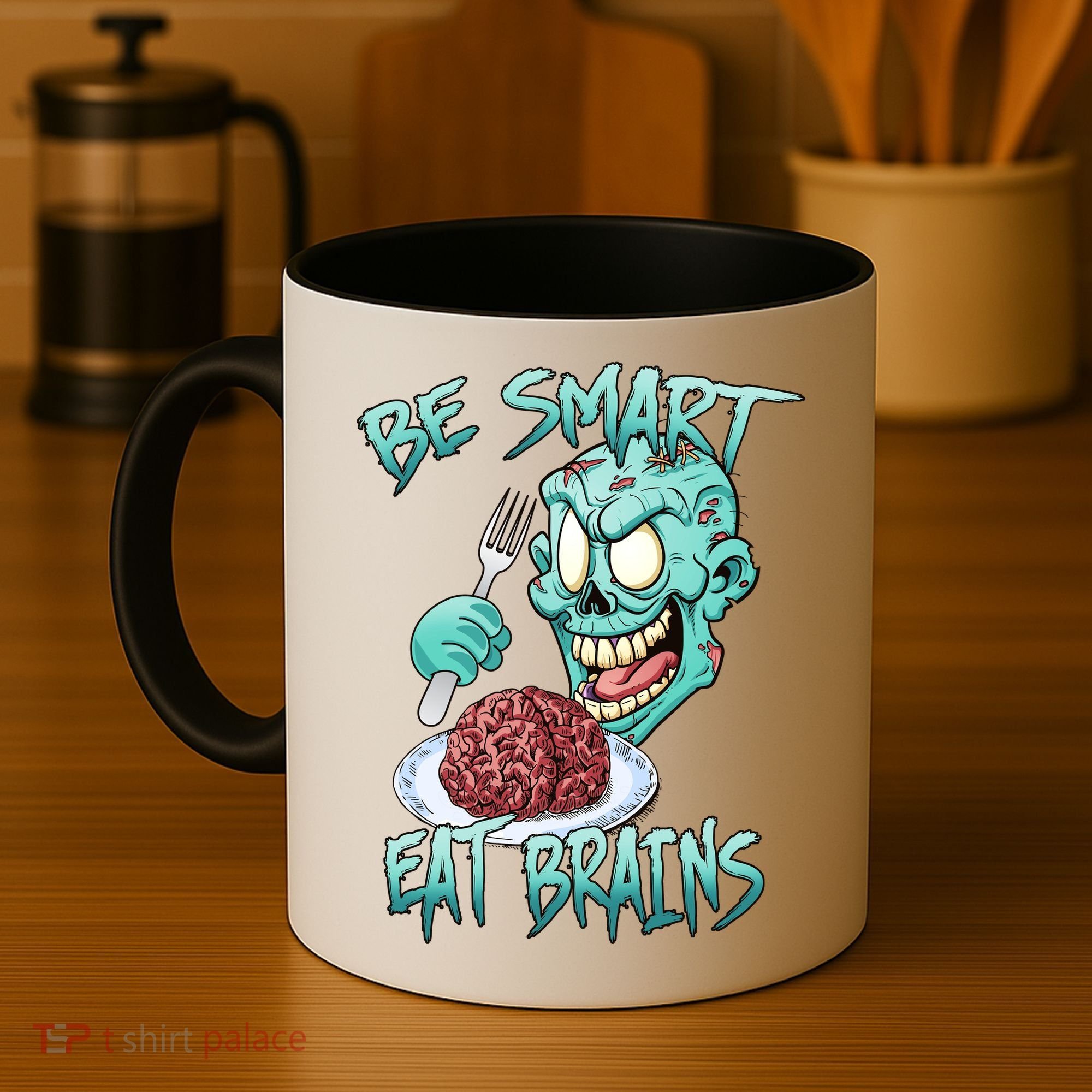 Be Smart Eat Brains Coffee Mug