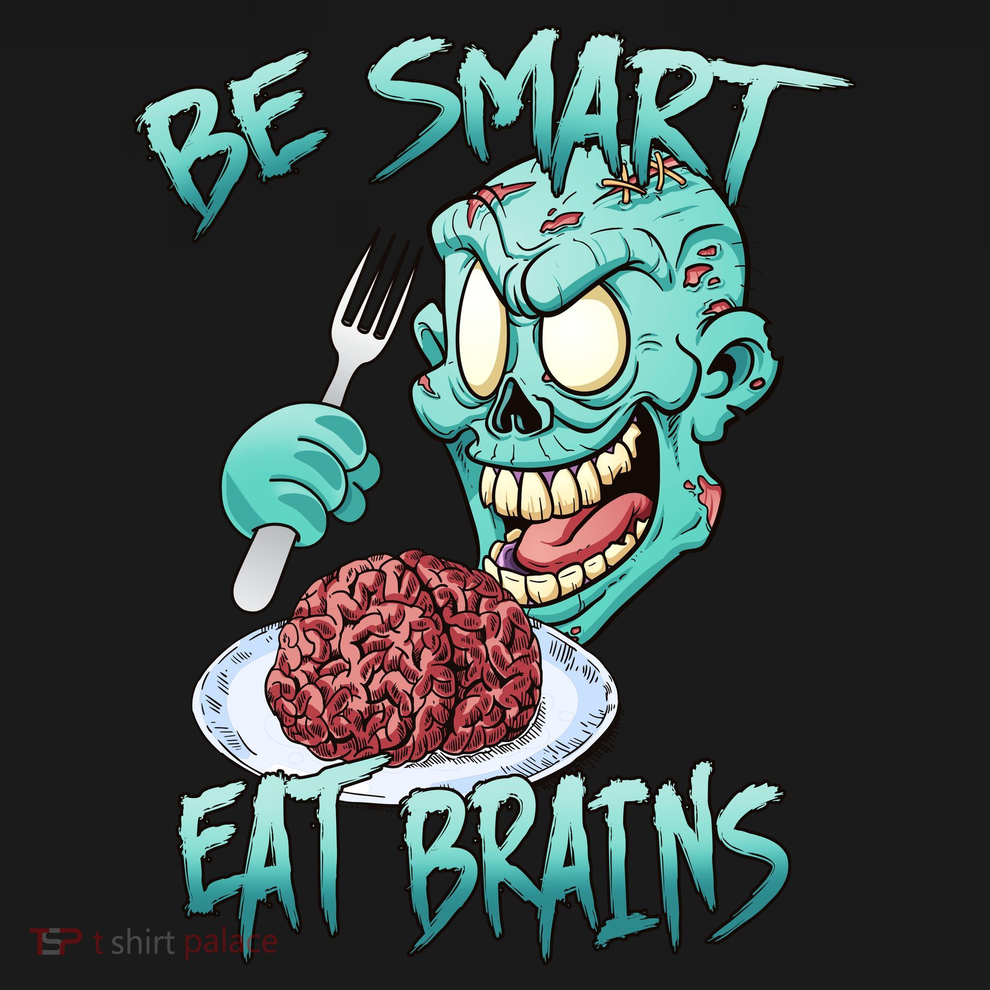 Be Smart Eat Brains Polo
