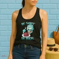 Be Smart Eat Brains Women's Tank Top thumb 2