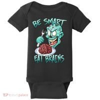 Be Smart Eat Brains Baby Bodysuit thumb 0
